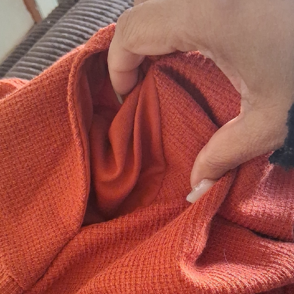 Free People One-Shoulder Rust Orange Ruffle Dress - Picture 9 of 10
